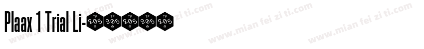 Plaax 1 Trial Li字体转换